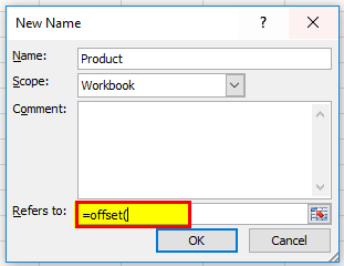 Using OFFSET Function example 1-3