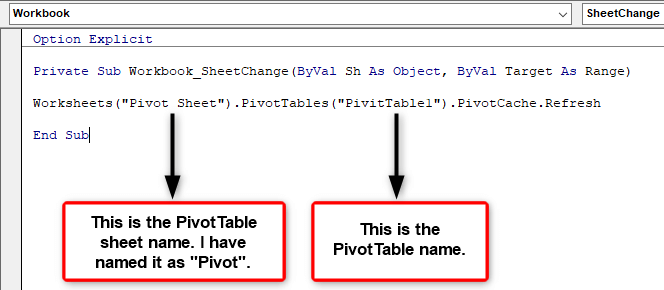 VBA Code step 6