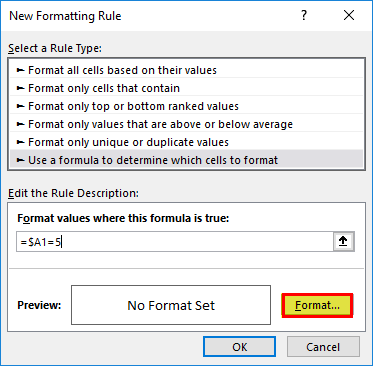 highlight rows step 11