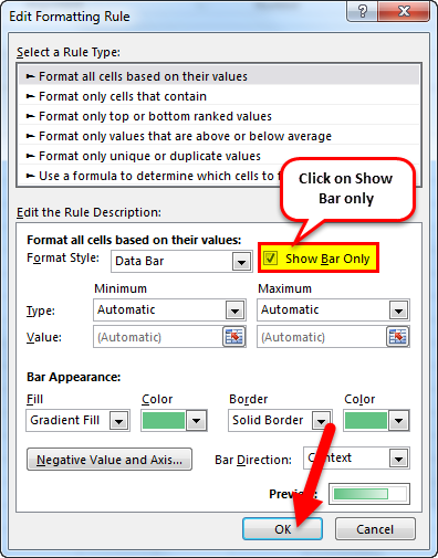Data bar Example 2-3