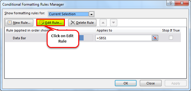 Data bar Example 4-2