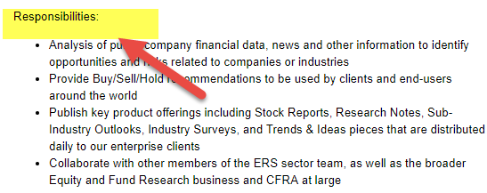 Equity Research Analyst - sell side