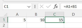 How To Change A Cell Reference - Step 1