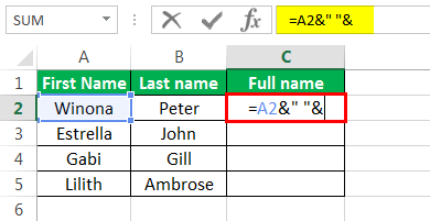 Merge cells shortcut Example 2-2