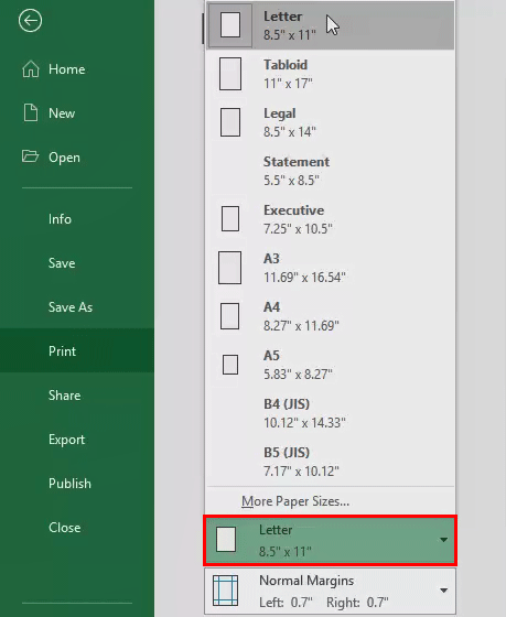 Print in Excel - 15