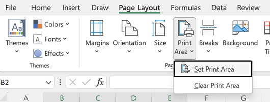 Print in Excel - FAQ 2 - Step 2