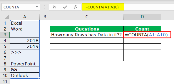 Row Count Example 2