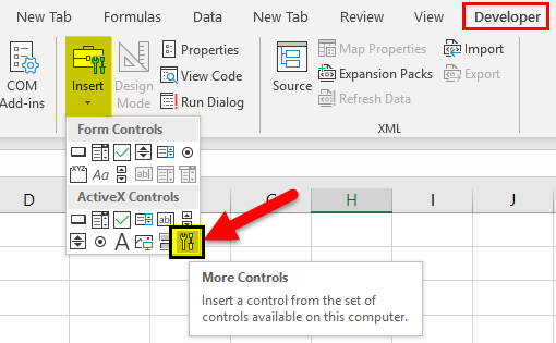 Add more Controls Step 1