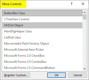 Add more Controls Step 2