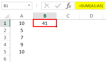Basic Sum Function Example 1-1