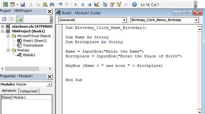 Developer Tab Example 2-3