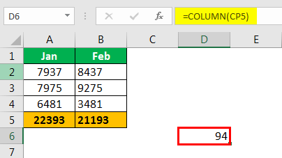 Excel Column to Numbers example 2.2