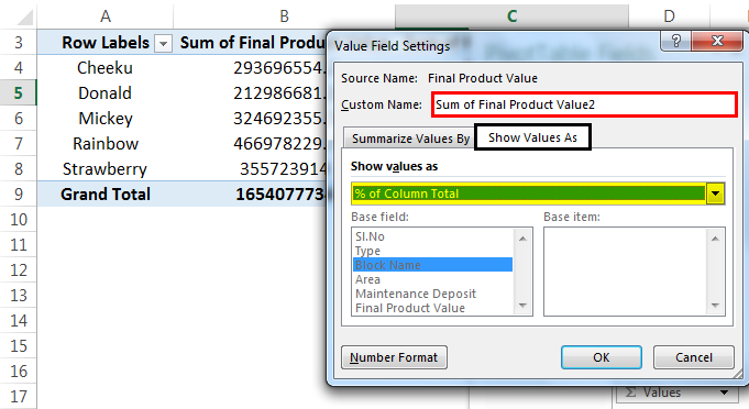 Pivot Table Example 4-2