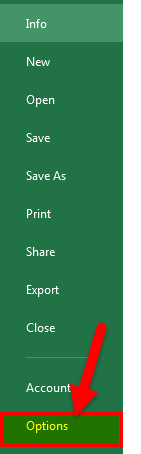Go to FILE u0026 Options