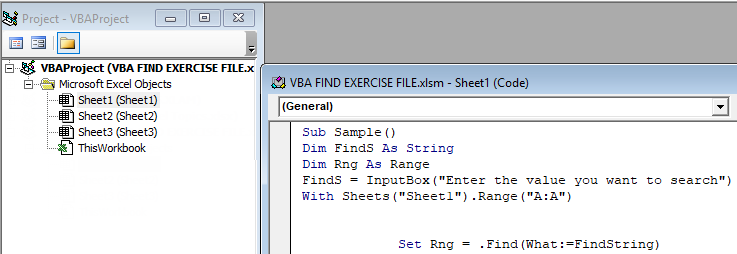 VBA Find Example 1-4