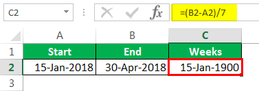 WEEKNUM Example 3-3