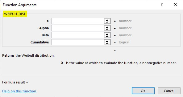 Weibull Distribution Example 2-5
