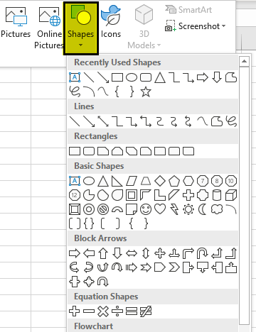 draw line excel step 4