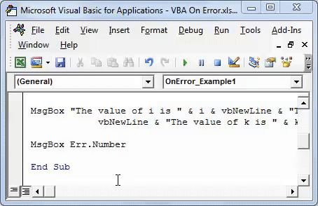 VBA On Error Example 1-12