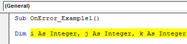On Error Example 1-4
