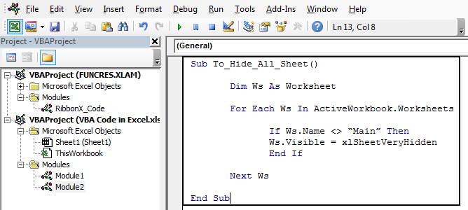 Paste VBA Code Step 5