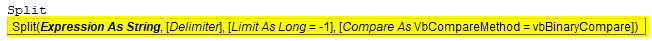 Split Formula