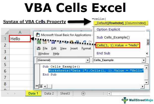 VBA Cells in Excel