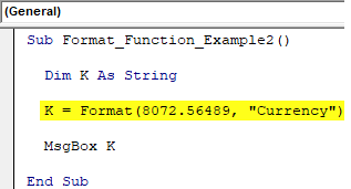 VBA Currency Format