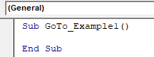 VBA Go to Example 1-1