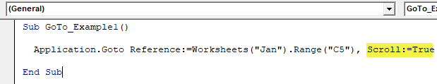 VBA Go to Example 1-4