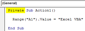 VBA Private sub