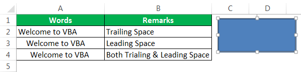 VBA Trim Example 3-4