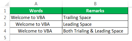 VBA Trim String Example 3