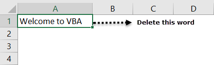 VBA Tutorial (Delete the word)