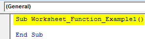 WorksheetFunction Example 1-1
