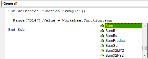WorksheetFunction Example 1-4