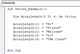 vba UBound Example 1-1