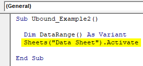 vba UBound Example 2-2