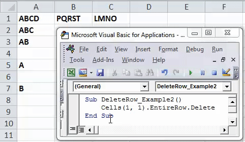 vba delete example 1.4