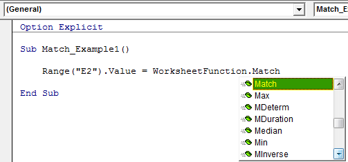 vba match example 1.4