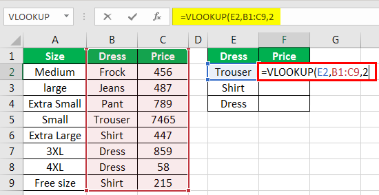 vlookup examples in excel 2-4