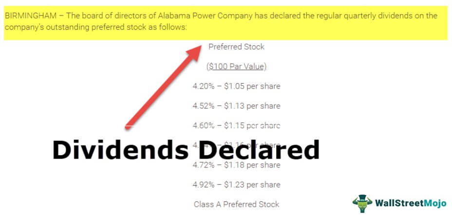 Dividend Declared