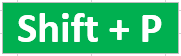 Check Mark in Excel Keyboard Shortcut (Shift + P)