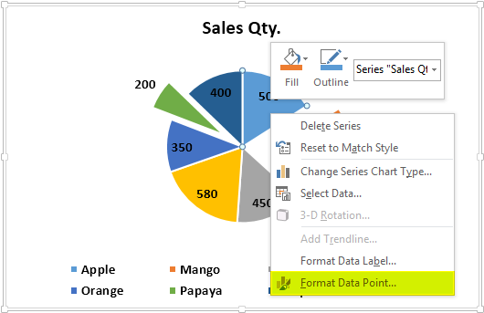 Pie Chart Example 1-7