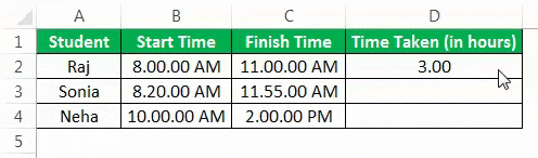 Subtract time Example 1-3