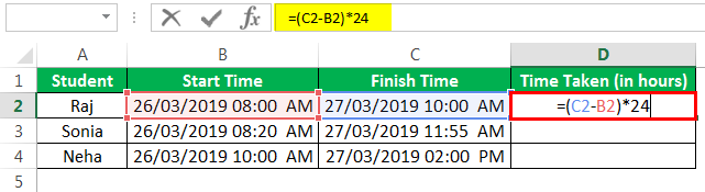 Subtract time Example 2-1
