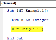 VBA INT Example 1-2
