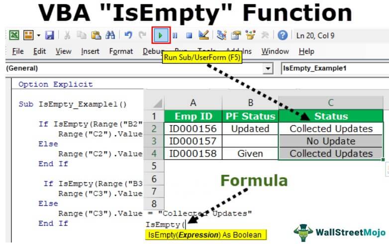 VBA IsEmpty