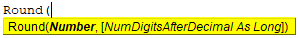 VBA Round Formula