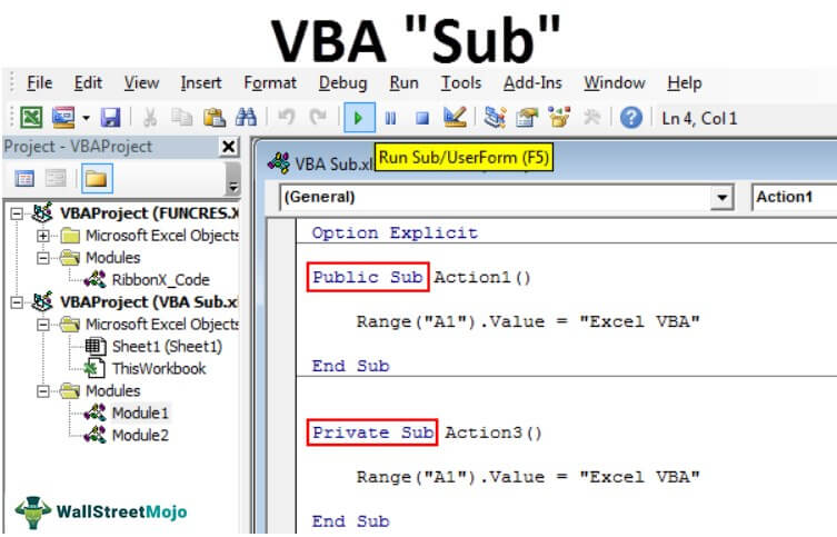VBA Sub